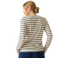 Light Vanilla-Navy - Lifestyle - Regatta Womens-Ladies Federica II Stripe Long-Sleeved T-Shirt