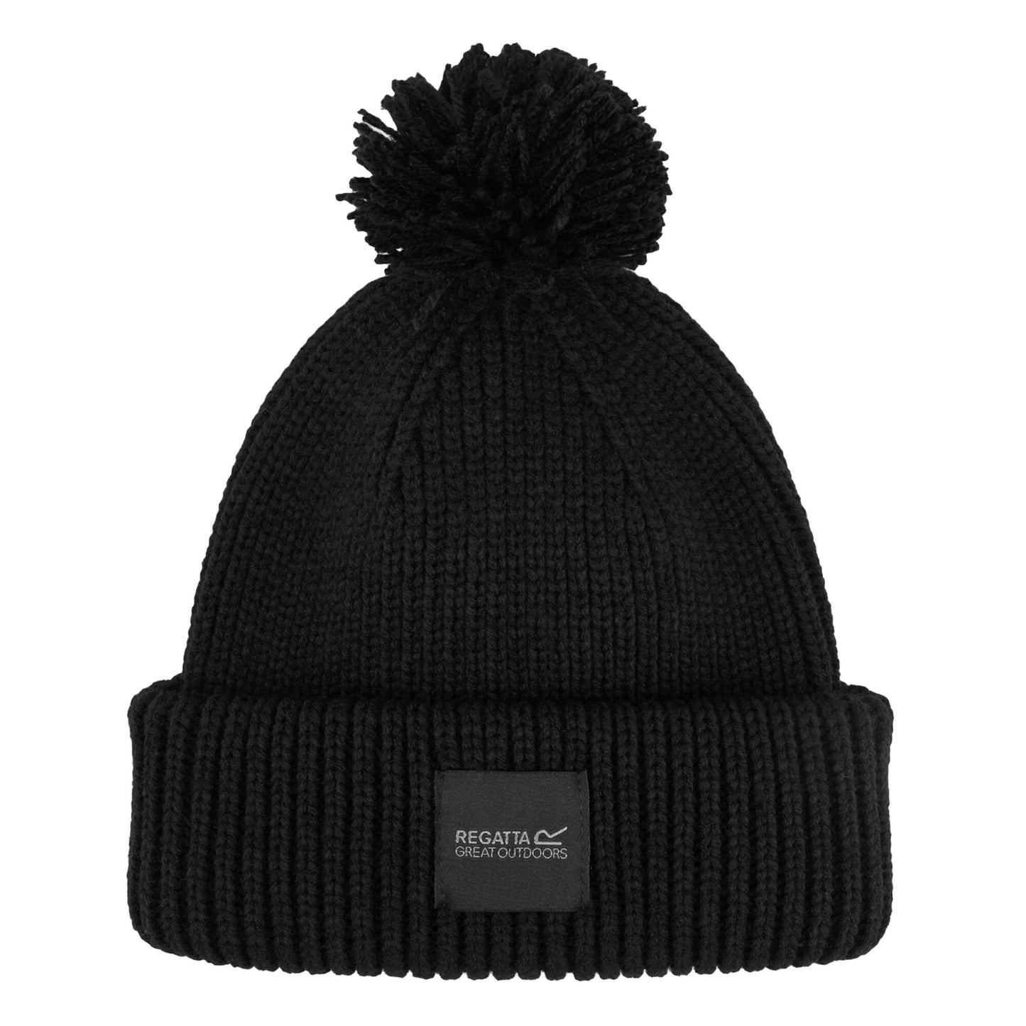 Black - Front - Regatta Unisex Adult Connora Pom Pom Beanie