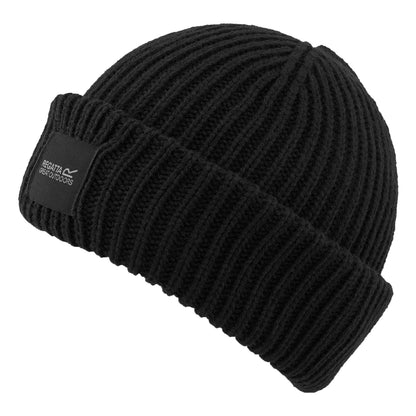 Black - Back - Regatta Unisex Adult Connora Fisherman Christian Lacroix Knitted Beanie