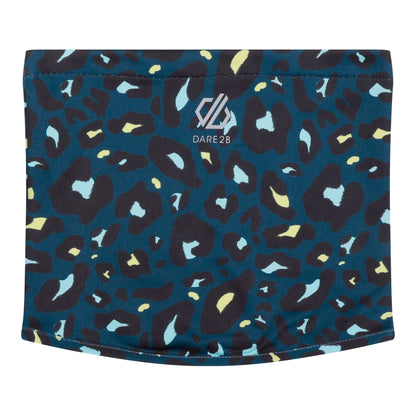 Moonlight Denim - Front - Dare 2B Childrens-Kids Frequent Cheetah Print Neck Gaiter