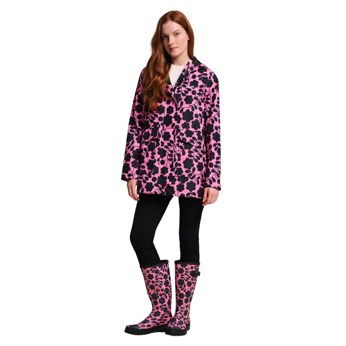 Pink - Lifestyle - Regatta Womens-Ladies Orla Kiely Swing II Floral Waterproof Jacket