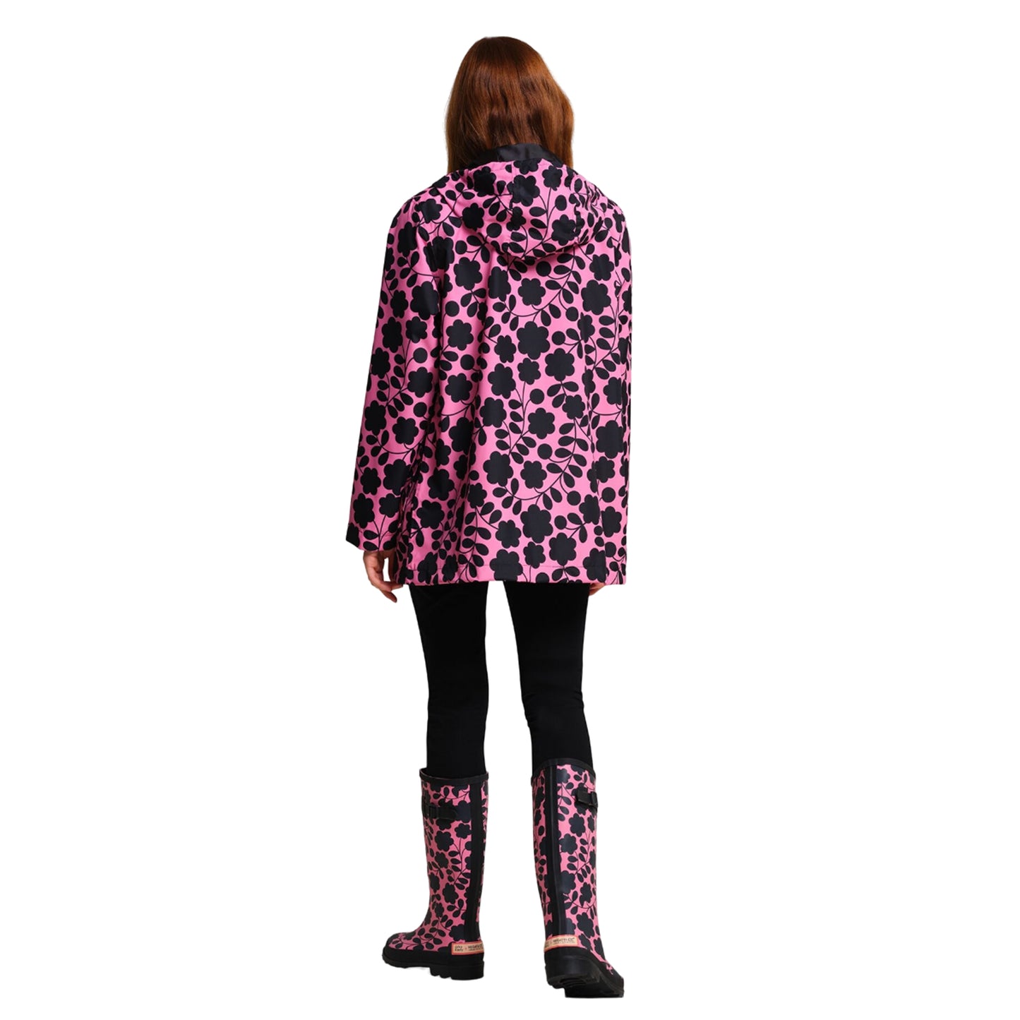 Pink - Pack Shot - Regatta Womens-Ladies Orla Kiely Swing II Floral Waterproof Jacket