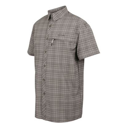 Treetop - Side - Regatta Mens Checked Packaway Travel Shirt