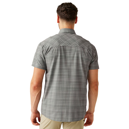 Treetop - Pack Shot - Regatta Mens Checked Packaway Travel Shirt