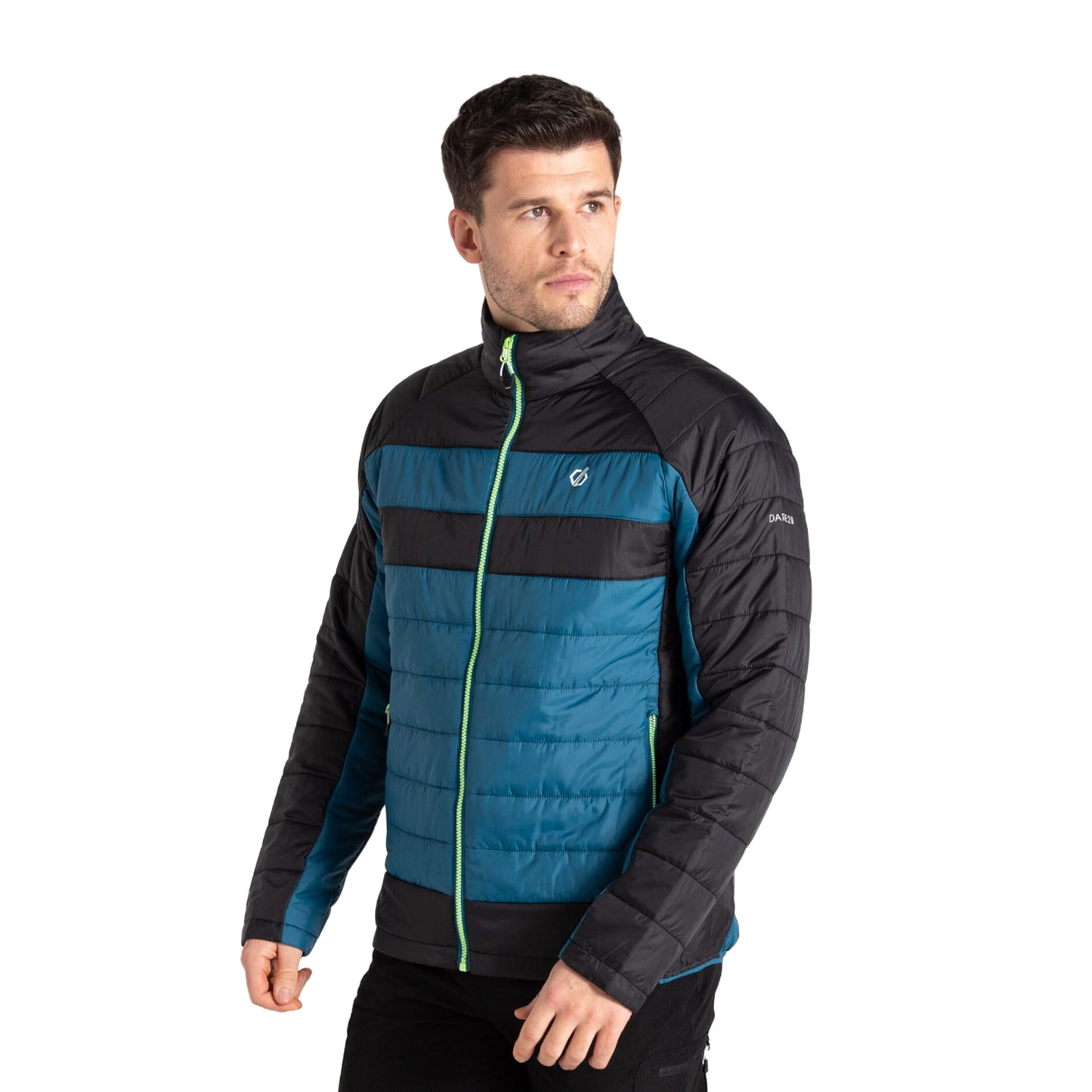 Kingfisher Blue-Black - Lifestyle - Dare 2B Mens Descending II Baffled Padded Jacket