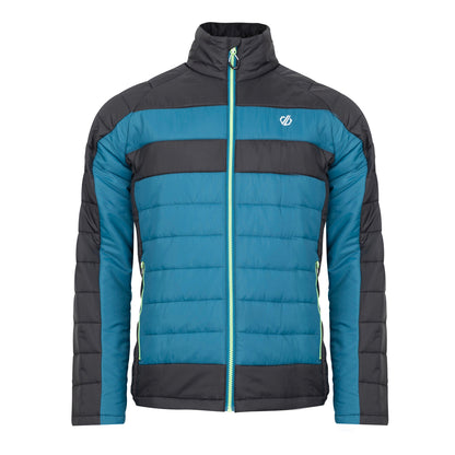 Kingfisher Blue-Black - Front - Dare 2B Mens Descending II Baffled Padded Jacket