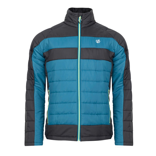 Kingfisher Blue-Black - Front - Dare 2B Mens Descending II Baffled Padded Jacket