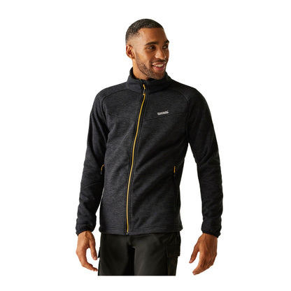 Black - Front - Regatta Mens Rivake Full Zip Fleece Jacket