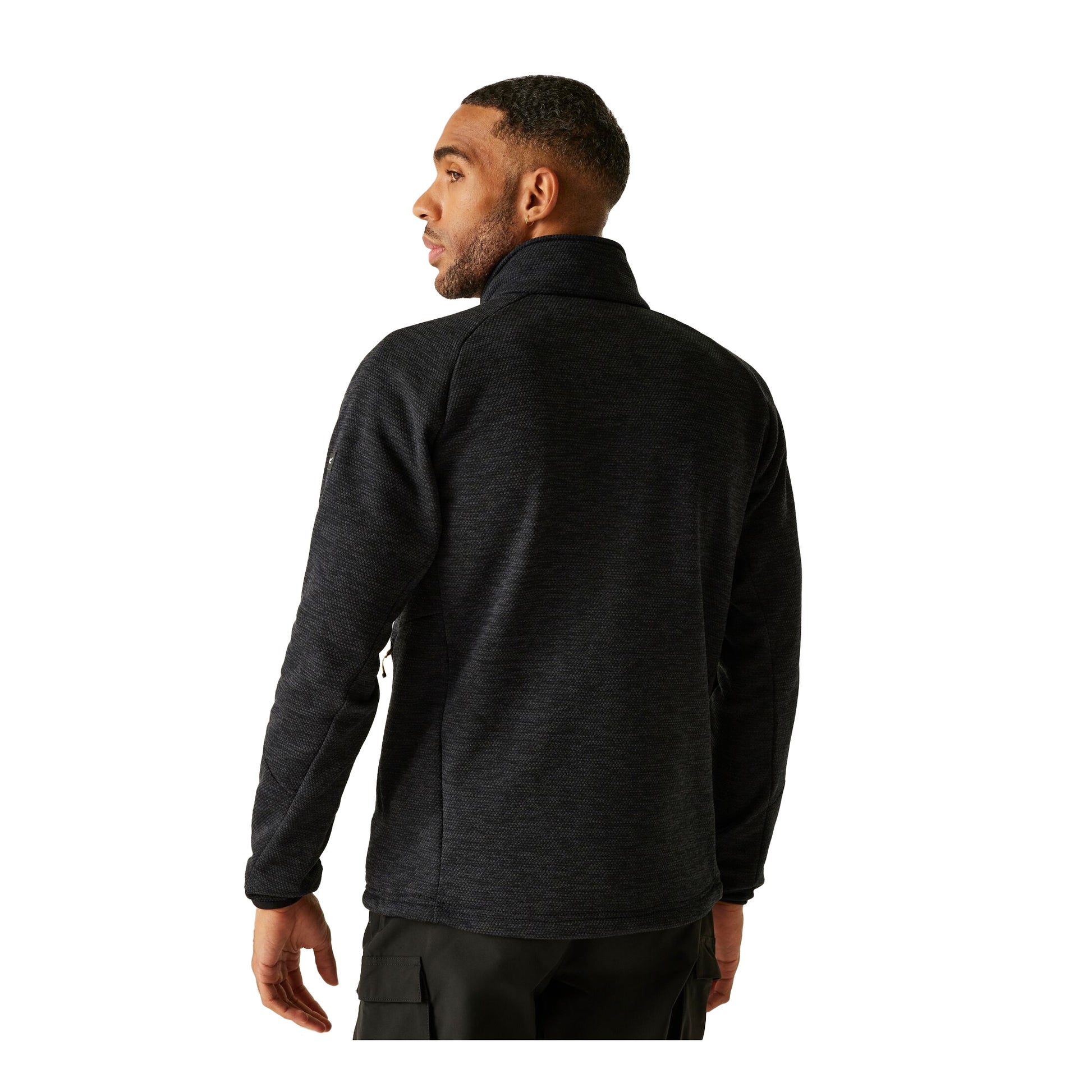 Black - Back - Regatta Mens Rivake Full Zip Fleece Jacket