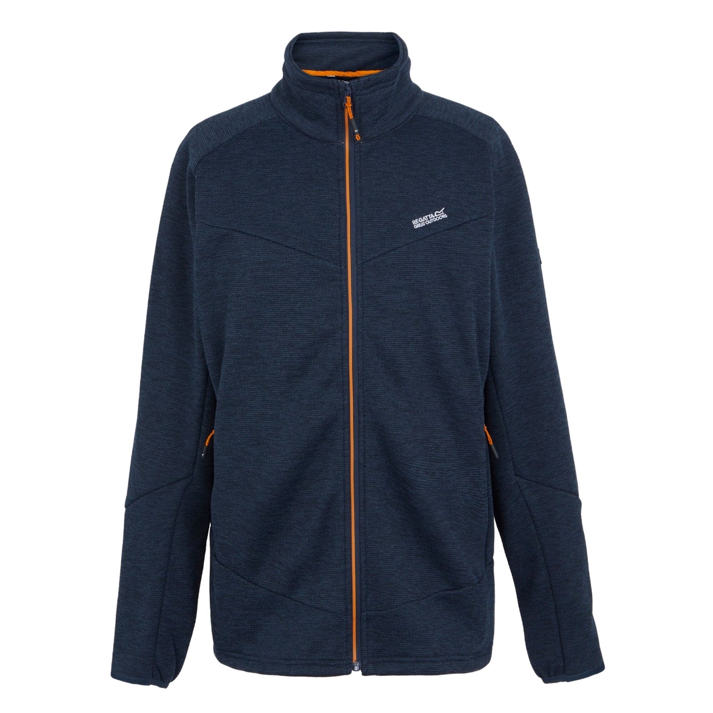 Navy-Fox - Front - Regatta Mens Rivake Full Zip Fleece Jacket