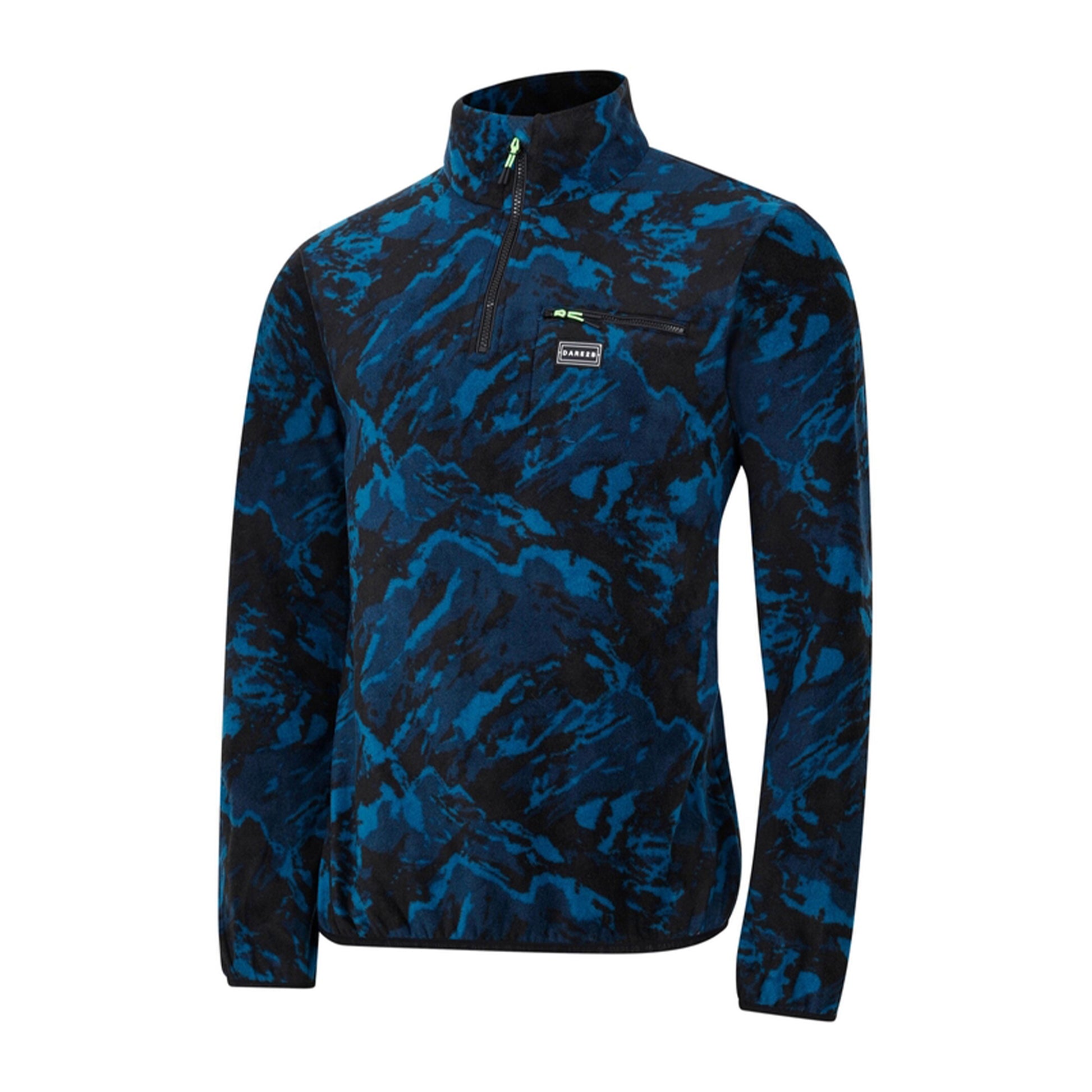 Kingfisher Blue - Side - Dare 2B Mens Affinity Mountain Fleece Top
