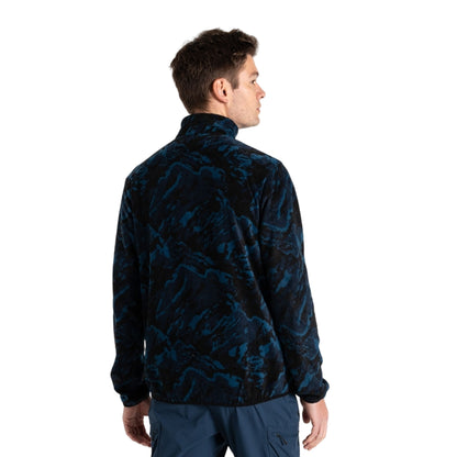 Kingfisher Blue - Pack Shot - Dare 2B Mens Affinity Mountain Fleece Top