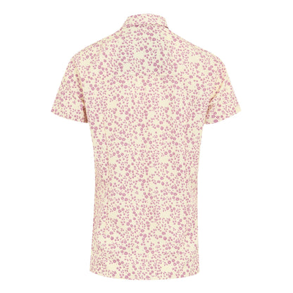 Light Vanilla - Back - Regatta Womens-Ladies Floral Packaway Short-Sleeved Travel Shirt