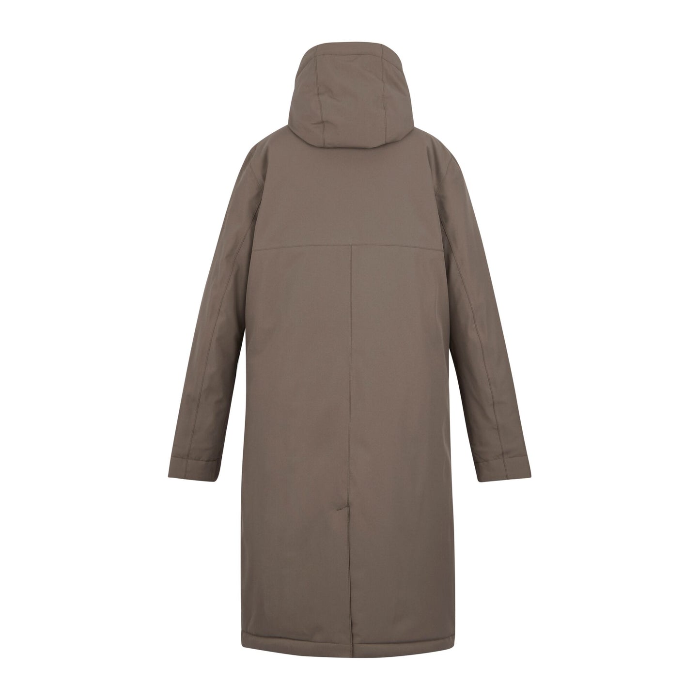 Mocha-Cocoa - Back - Regatta Womens-Ladies Yarli Longline Waterproof Jacket