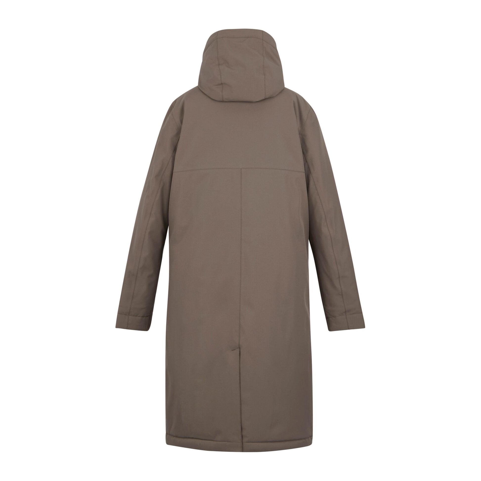 Mocha-Cocoa - Back - Regatta Womens-Ladies Yarli Longline Waterproof Jacket