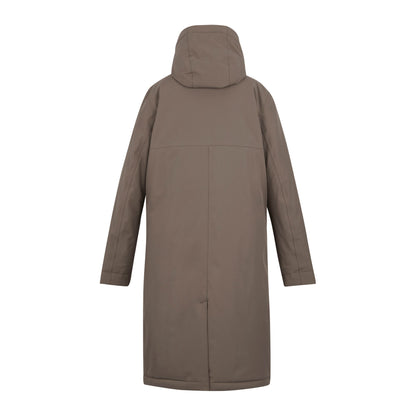 Mocha-Cocoa - Back - Regatta Womens-Ladies Yarli Longline Waterproof Jacket