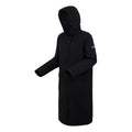 Black-Dark Grey - Side - Regatta Womens-Ladies Yarli Longline Waterproof Jacket
