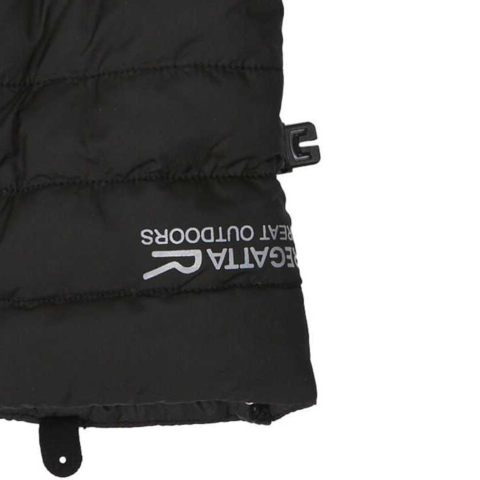 Black - Lifestyle - Regatta Unisex Adult Padded Stretch Logo Gloves