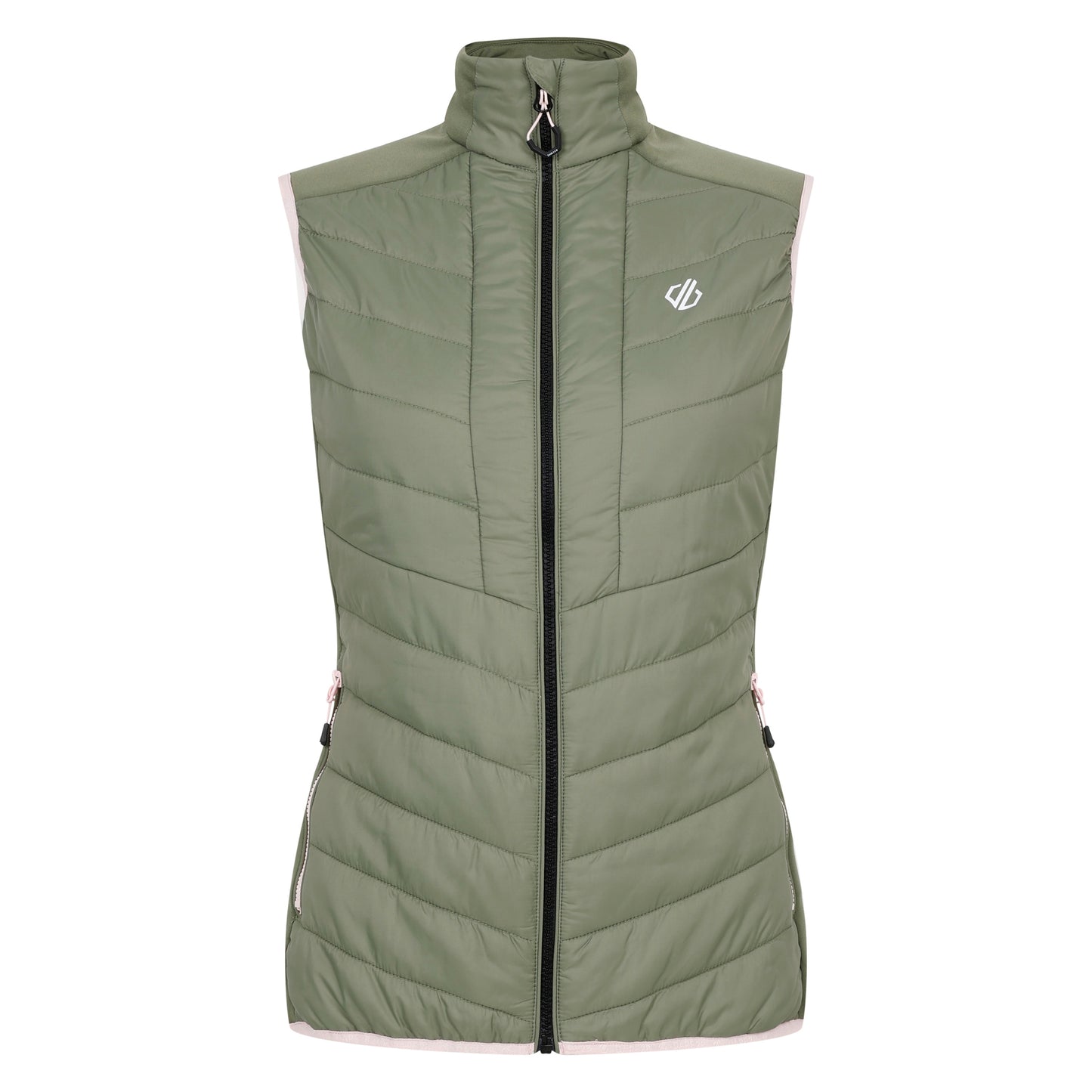 Olivine Green - Front - Dare 2B Womens-Ladies Liven Baffled Gilet