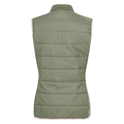 Olivine Green - Back - Dare 2B Womens-Ladies Liven Baffled Gilet