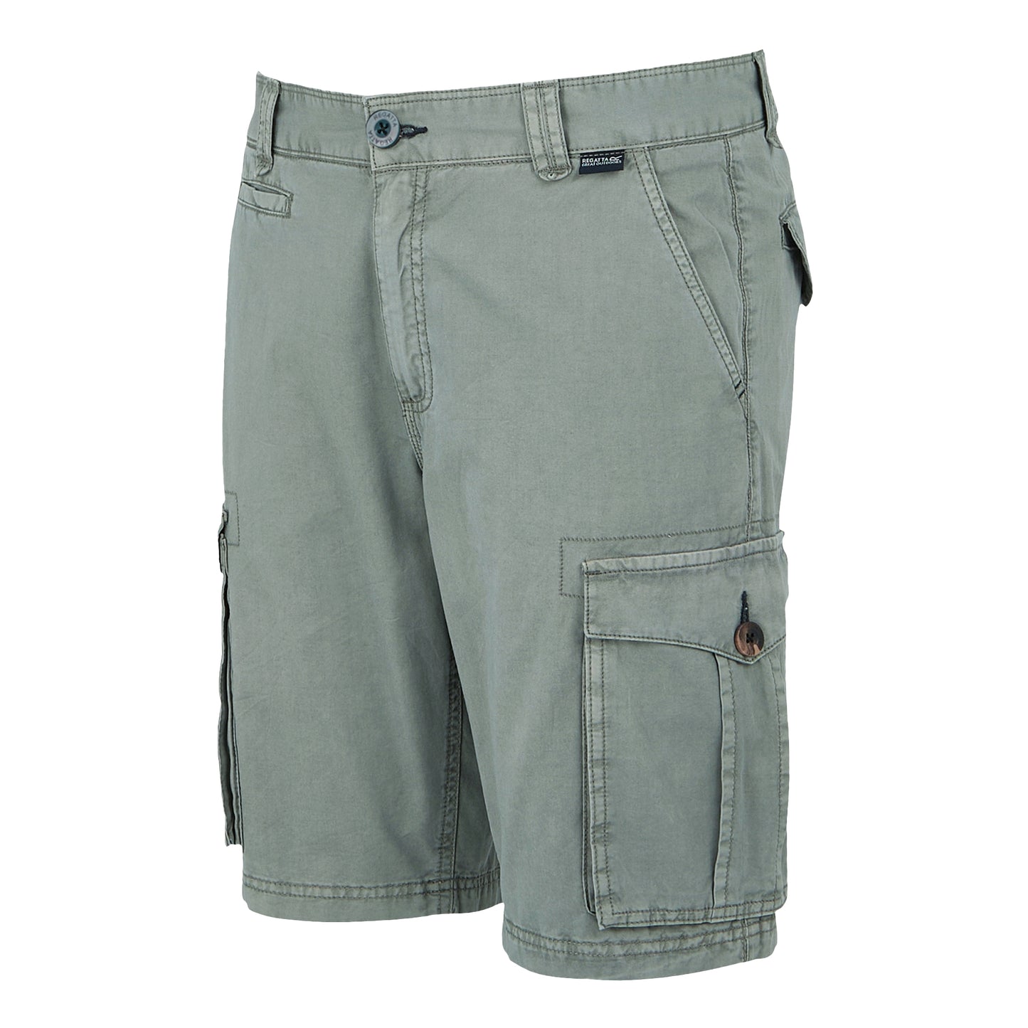 Storm Grey - Side - Regatta Mens Ruwan Casual Shorts