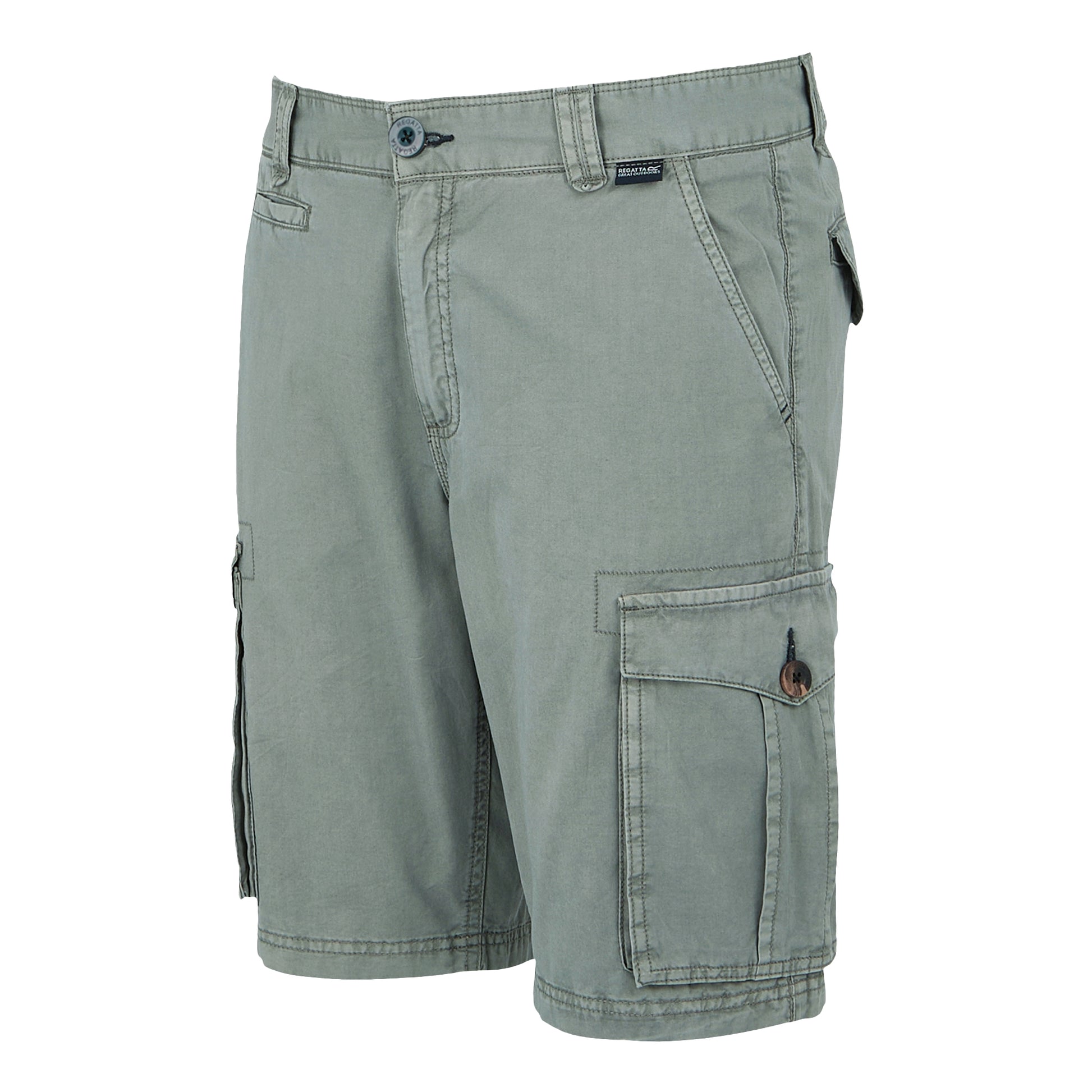 Storm Grey - Side - Regatta Mens Ruwan Casual Shorts