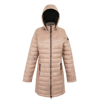 Warm Taupe - Front - Regatta Womens-Ladies Andel IV Quilted Baffled Jacket