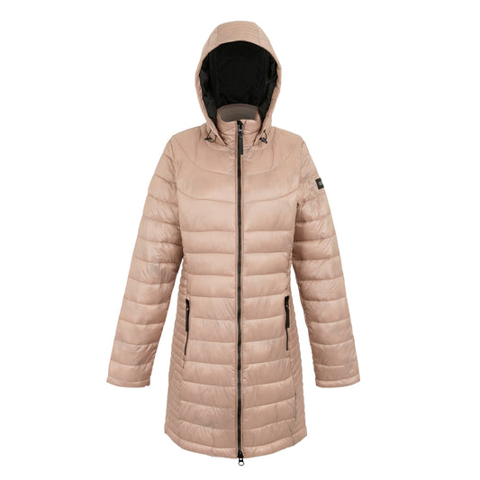 Warm Taupe - Front - Regatta Womens-Ladies Andel IV Quilted Baffled Jacket