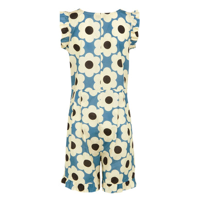 Blue - Back - Regatta Womens-Ladies Orla Kiely Sixties Daisy Playsuit