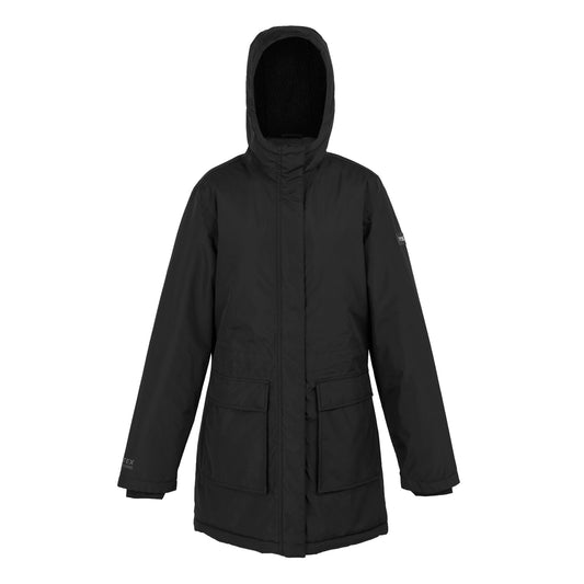 Black - Front - Regatta Womens-Ladies Voltera Heated Waterproof Jacket