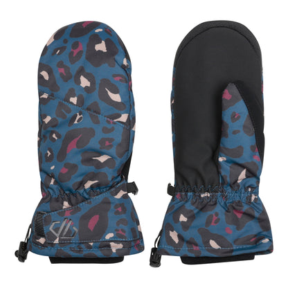 Moonlight Denim - Side - Dare 2B Womens-Ladies Dignity II Waterproof Animal Print Ski Gloves