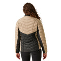 Warm Taupe-Black - Pack Shot - Regatta Womens-Ladies Dalent Quilted Jacket