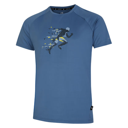 Coronet Blue - Side - Dare 2B Mens Tech Running T-Shirt