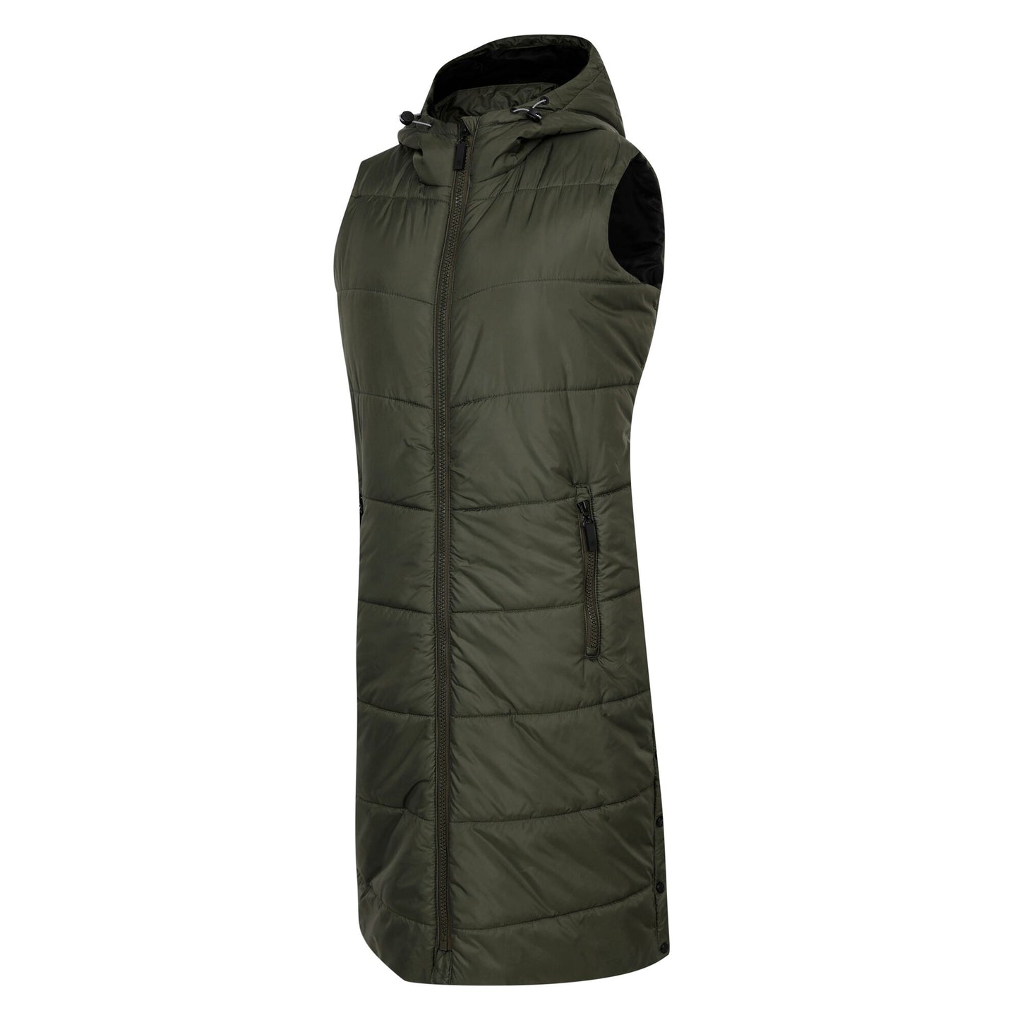 Dark Khaki - Side - Dare 2B Womens-Ladies Distinguish Gilet