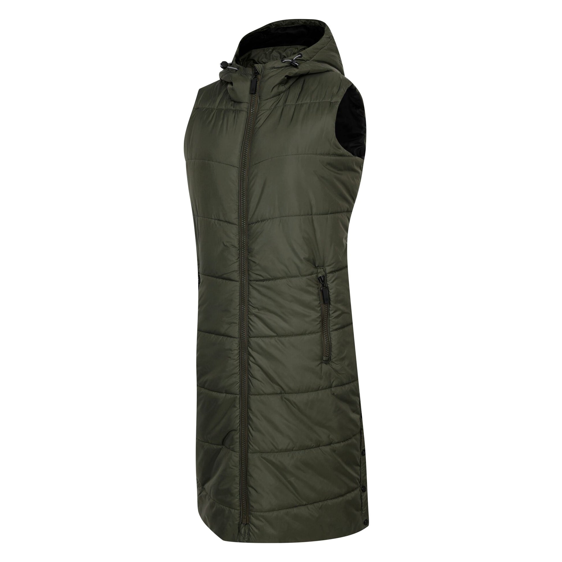 Dark Khaki - Side - Dare 2B Womens-Ladies Distinguish Gilet