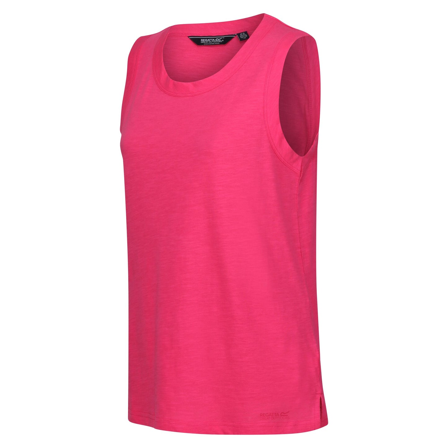 Hot Pink - Side - Regatta Womens-Ladies Fariah Plain Sleeveless Top