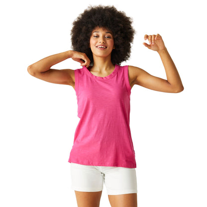 Hot Pink - Lifestyle - Regatta Womens-Ladies Fariah Plain Sleeveless Top