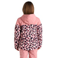Dusty Rose - Pack Shot - Dare 2B Childrens-Kids Liftie Cheetah Print Ski Jacket