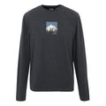 Black - Front - Regatta Mens Maylow Scenery Marl Long-Sleeved T-Shirt