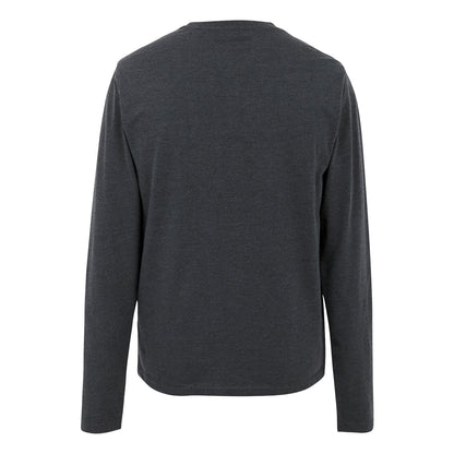 Black - Back - Regatta Mens Maylow Scenery Marl Long-Sleeved T-Shirt