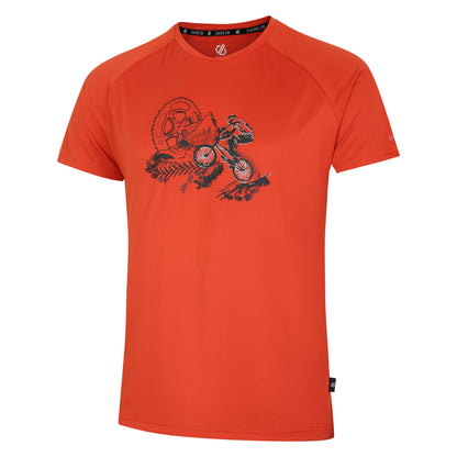 Cinnamon - Side - Regatta Mens Tech Mountain Bike T-Shirt