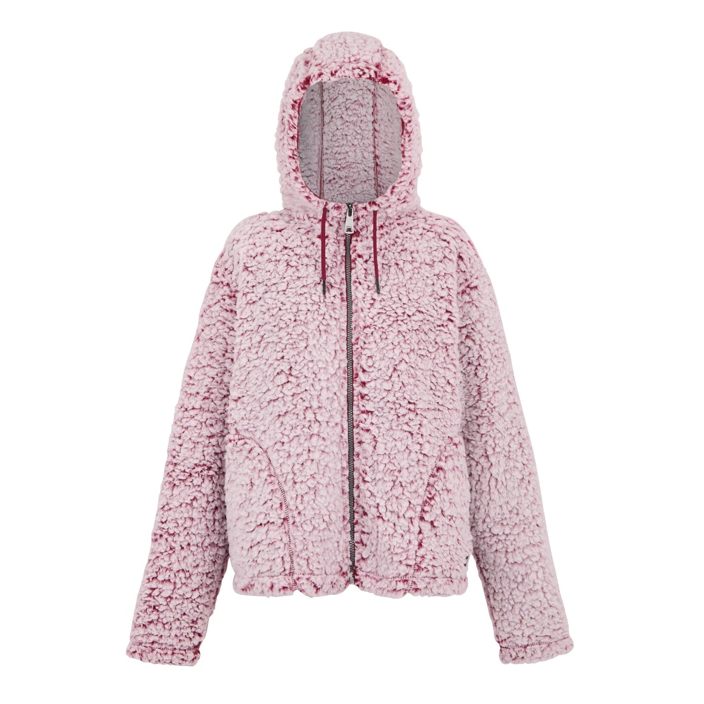 Rumba Red - Front - Regatta Womens-Ladies Zelpha Fluffy Hooded Fleece Jacket