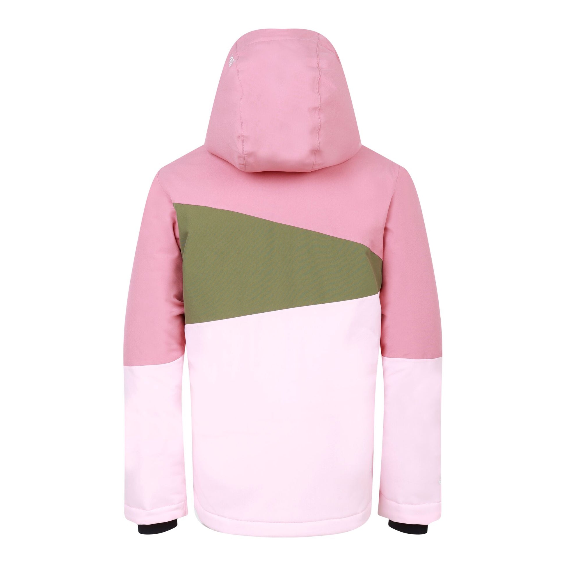 Dusty Rose-Olivine Green - Back - Dare 2B Childrens-Kids Steazy II Ski Jacket