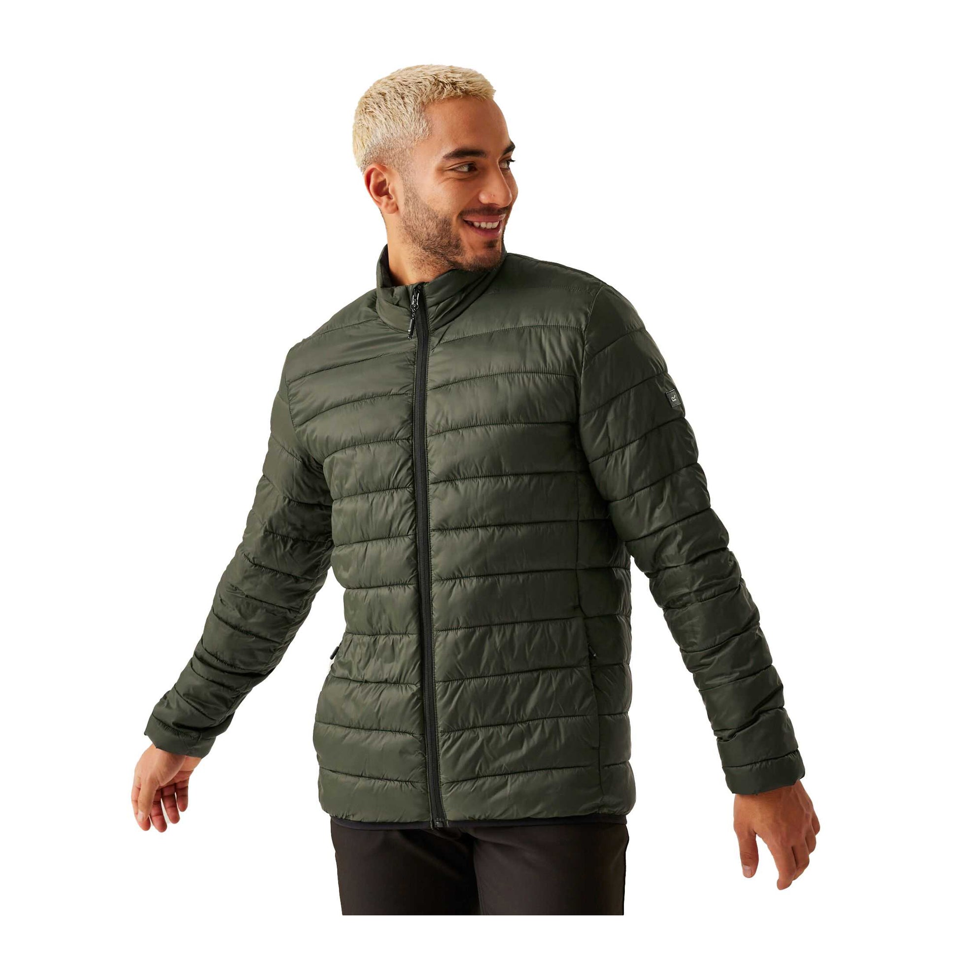 Dark Khaki - Side - Regatta Mens Marizion Padded Jacket