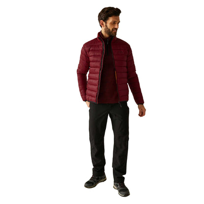 Dark Maroon - Side - Regatta Mens Marizion Padded Jacket