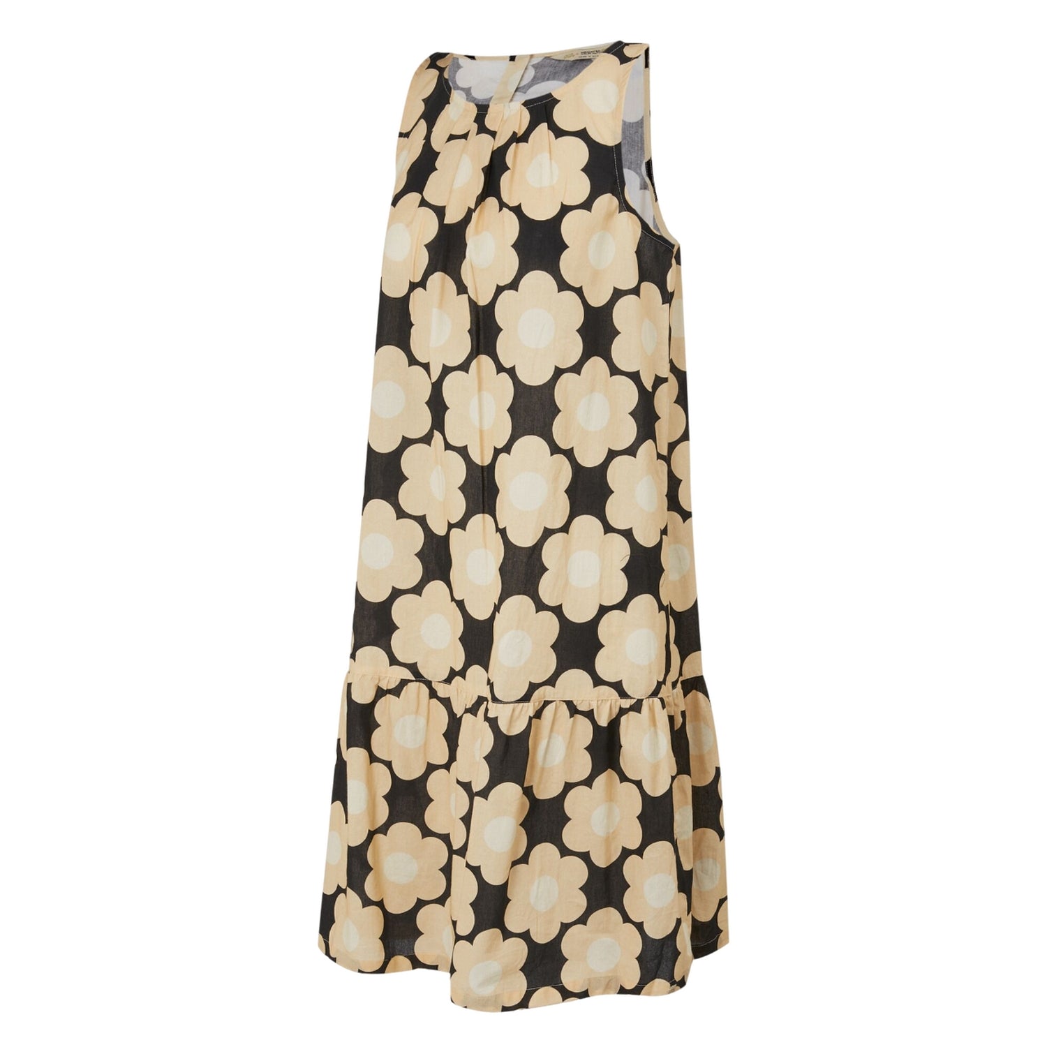 Black - Side - Regatta Womens-Ladies Orla Kiely Sixties Daisy Sleeveless Summer Dress