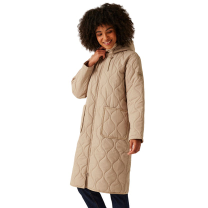 Warm Taupe - Side - Regatta Womens-Ladies Jaycee II Padded Jacket