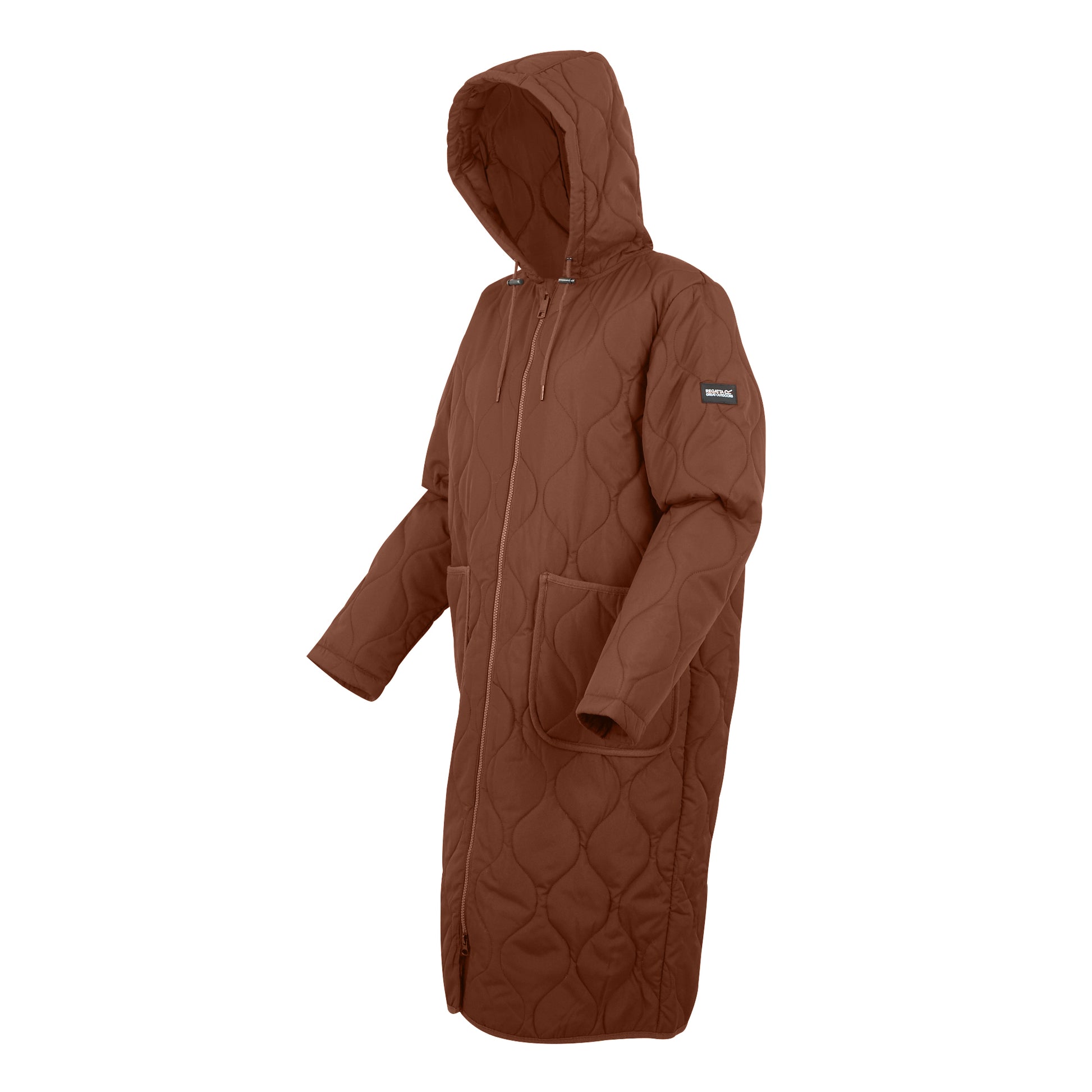 Dark Brown - Side - Regatta Womens-Ladies Jaycee II Padded Jacket