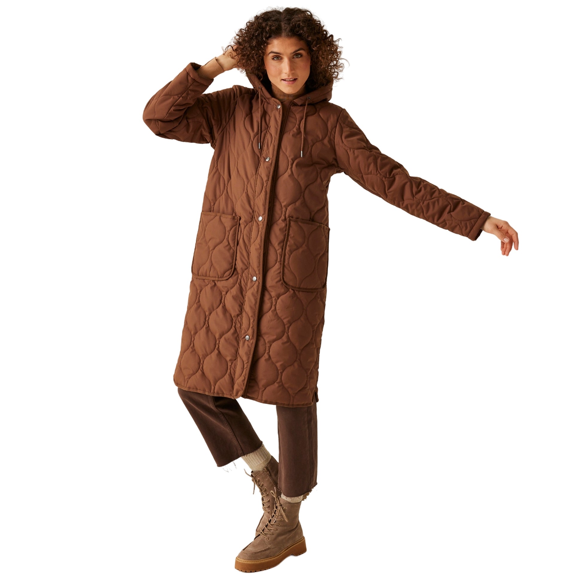 Dark Brown - Lifestyle - Regatta Womens-Ladies Jaycee II Padded Jacket