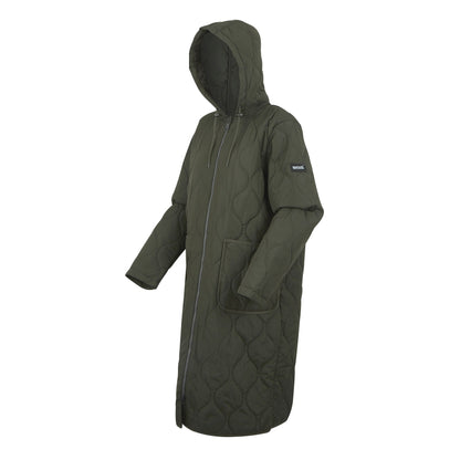 Dark Khaki - Side - Regatta Womens-Ladies Jaycee II Padded Jacket